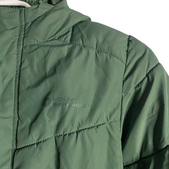 Mountain Warehouse Boy's Green Full Zip Hooded Puffer Jacket - Picture 4 of 10